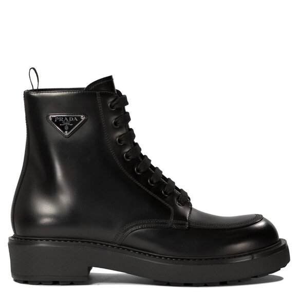 Prada Brushed Leather Ankle Boots UK 7 Men - Picture 1 of 5